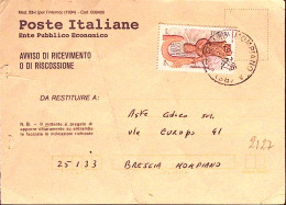 1995-FEDERICO II^lire 750 Isolato Su Avviso Ricevimento - 1991-00: Marcofilia