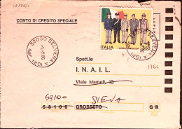 1986-CORPI POLIZIA EUROPEI Lire 550 Isolato Su Busta - 1981-90: Marcofilie