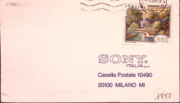 1988-TURISTICA Lire 650 Isolato Su Cartolina - 1981-90: Poststempel
