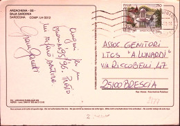 1995-PATRIMONIO CULTURALE Lire 750 Giardino Pegli Isolato Su Cartolina (Arzachen - 1991-00: Marcofilia