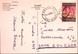 1968-MONDIALI CICLISMO Lire 25 Isolato Su Cartolina - 1961-70: Marcophilie