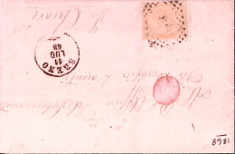 1868-BRENO C1+PUNTI (1.1) Su Sovracoperta Affrancata Effigie C.10 - Marcophilia