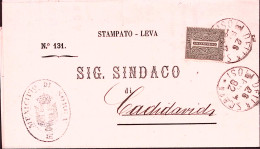 1892-ISOLA DELLA SCALA C1 (26.2) Su Piego Affrancato C.1 - Poststempel