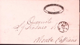 1863-UFF CONSERVATORE DEL VACCINO/MACERATA Ov. Su Piego Macerata (23.8.63) - Marcofilía