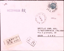1975-Siracusana Lire 300 Isolato Su Racc - 1971-80: Marcophilia