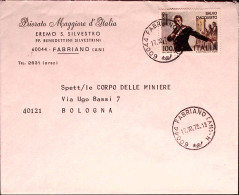 1975-CARABINIERE SALVO D'ACQUISTO Lire 100 Isolato Su Busta - 1971-80: Storia Postale