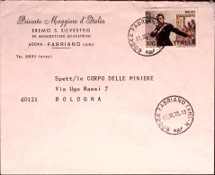 1975-CARABINIERE SALVO D'ACQUISTO Lire 100 Isolato Su Busta - 1971-80: Marcophilia