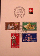 1955-Svizzera CONFERENZA MINISTRI ESTERI/Ginevra (27.10) Ann. Spec. Su Cart. Aff - Storia Postale