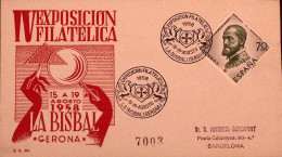 1958-SPAGNA Espos. Filatelia/La Bisbal (15.8) Ann. Spec. - Altri & Non Classificati