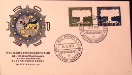 1967-GERMANIA Deutschland Europa Serie Cpl. (140/1) Su Fdc - Cartas & Documentos