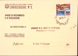 1992-ESPOSIZIONE FILATELIA GENOVA1992 Lire 750 (30927) Isolato Su Avviso Ricevim - 1991-00: Storia Postale