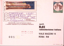 1996-FRODE POSTALE Cartolina Concorso RAI Con Palese Frode Lissone Non Tassata - 1991-00: Storia Postale