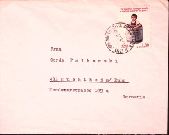 1972-RISPARMIO POSTALE Lire 50 Isolato Su Busta Riva (1.3) Per La Germania - 1971-80: Marcofilie