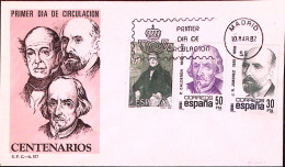 1982-SPAGNA Personalita' 2 Serie Cpl. (2274/6) Fdc - Other & Unclassified