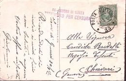 1917-Posta Militare/23 (21.9) E Lineare 54 Sezione Sanita' Su Cartolina - Storia Postale