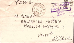 1946-PRIGIONIERI GUERRA In Egitto POW 2658 Italian Coy Manoscritto Al Verso Di B - Storia Postale