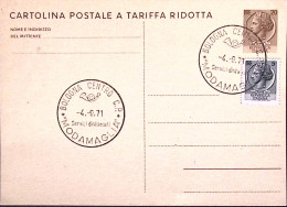 1971-BOLOGNA MODAMAGLIA Annullo Speciale (4.9) Su Cartolina Postale - 1971-80: Marcofilie