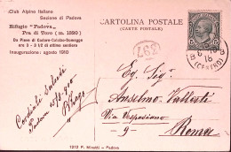 1916-RIFUGIO PADOVA, Pra Di Toro, Ed. Club Alpino Italiano Sez Di Padova, Viaggi - Hotels & Gaststätten
