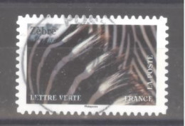 France Autoadhésif Oblitéré (Animaux En Couleurs - Zèbre) Cachet Rond) - Usati