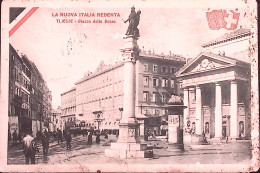 1915-Posta Militare/ZONA CARNIA (27.8.15) Su Cartolina Illustrata Trieste P.zza  - Trieste