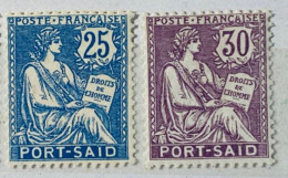 Port-Saïd YT N° 28-29 Neuf* Signé RP - Unused Stamps