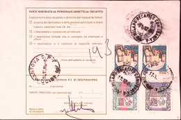1984-PERFORATI C.I. Castelli Coppia Lire 50 E Alti Valori Lire 3000 E 5000 Al Ve - 1981-90: Marcophilie
