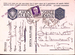 1943-Posta Militare/n. 139 C.2 (2.9) Su Cartolina Franchigia Via Aerea - Marcophilia