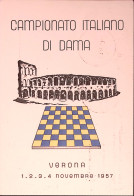 1957-VERONA E.N.A.L. CAMPIONATO ITALIANO DAMA, Annullo Spec. Verona (4.11) - Andere & Zonder Classificatie