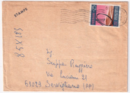 1969-CAMPIONATI MONDIALI CICLISMO PISTA Lire 25 (1092) Isolato Su Stampe - 1961-70: Marcofilie
