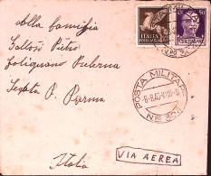 1940-Posta Militare/Nro 304 C2 (8.8.40) Su Busta Via Aerea - Storia Postale
