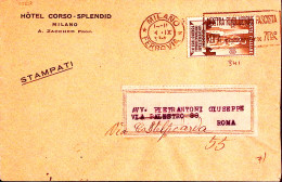 1933-GIOCHI UNIVERSITARI TORINO C.10 Isolato Su Stampe Milano (4.9) - Marcofilía