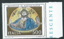 Italia, Italy, Italie, Italien 1987; “Il Pantocrator” Cristo Benedicente, Mosaico Del Duomo Di Monreale. - Religión