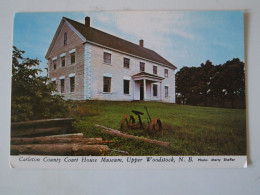 CPA Canada New Brunswick Woodstock Carleton County Court House Museum - Andere & Zonder Classificatie