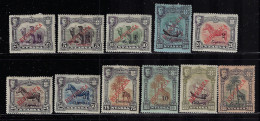 NYASSA  1921  SCOTT #81-87,89-93  MH   CV $35.75 - Nyasaland