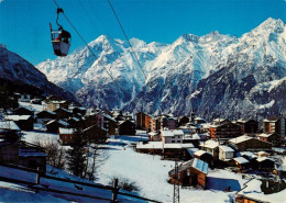 13921155 Graechen_VS Sesselbahn Hannigalp Weisshorn Bishorn Barrhoerner Seilbahn - Autres & Non Classés