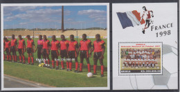 ANGOLA 1998 FOOTBALL WORLD CUP 2 S/SHEETS AND 2 SHEETLETS - 1998 – Francia