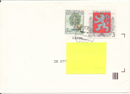 Czech Republic Cover Sent To Denmark 27-12-1993 Topic Stamps - Briefe U. Dokumente