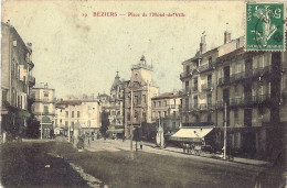 *CPA - 34 - BEZIERS - Place De L'Hôtel De Ville - Beziers