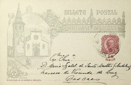 1898 Portugal Bilhete Postal Inteiro IV Centenário Da Índia 10 R. Enviado Do Sobral Do Monte Agraço Para Cascais - Postwaardestukken