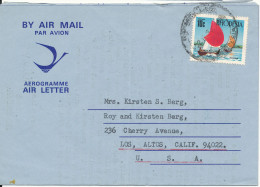 Rhodesia Aerogramme Sent To USA 1970 - Rhodesia (1964-1980)