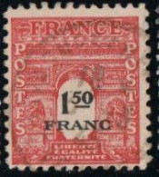 France 1945 Yv. N°708 - 1f50 Rouge - Oblitéré - 1944-45 Arc De Triomphe