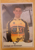 Autographe Christoph Von Kleinsorgen Coast - Ciclismo