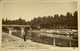 CPSM CHARENTON (Seine) - Le Pont Sur La Marne (en Amont) (n°6) - Charenton Le Pont