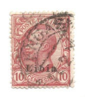 (COLONIE E POSSEDIMENTI) 1912-1915, LIBIA, SOPRASTAMPATI, 10c - 1 Francobollo (CAT. SASSONE N.4) - Libyen