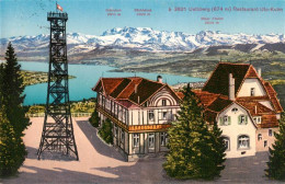 13920291 Uetliberg_ueetliberg_ZH Restaurant Uto-Kulm Mit Glaernisch Und Baechlst - Autres & Non Classés