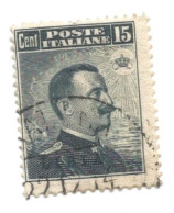 (COLONIE E POSSEDIMENTI) 1912-1915, LIBIA, SOPRASTAMPATI, 15c - 1 Francobollo (CAT. SASSONE N.5) - Libia