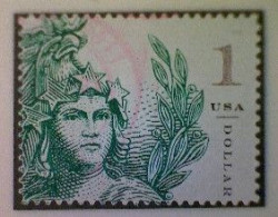 United States, Scott #5295, Used(o), 2018, Statue Of Freedom, $1.00, Emerald - Used Stamps
