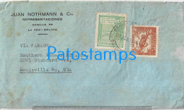 227653 BOLIVIA LA PAZ COVER CANCEL CIRCULATED TO US NO POSTAL POSTCARD - Bolivia