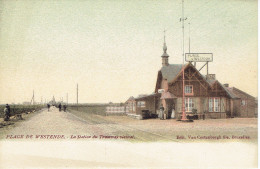 Plage De Westende La Station Du Tramway Vicinal  Couleur - Westende