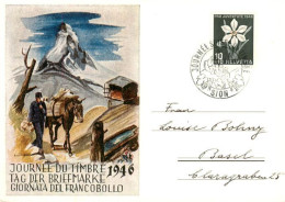 13919696 Zermatt_VS Journee Du Timbre 1946 Kuenstlerplakat - Sonstige & Ohne Zuordnung